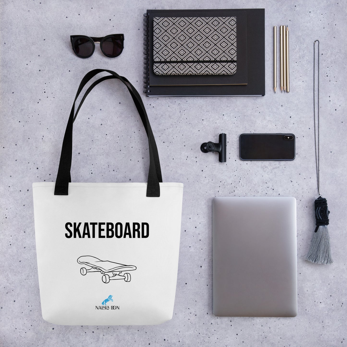 Skateboard - AOP Tote Bag