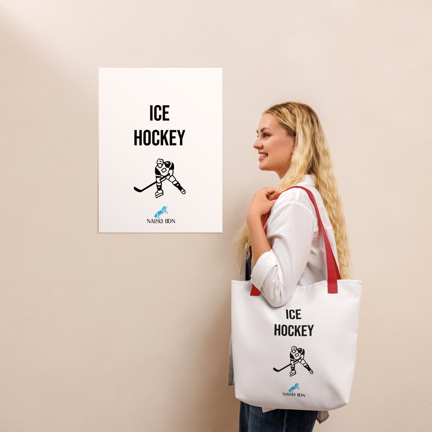 Ice Hockey - AOP Tote Bag