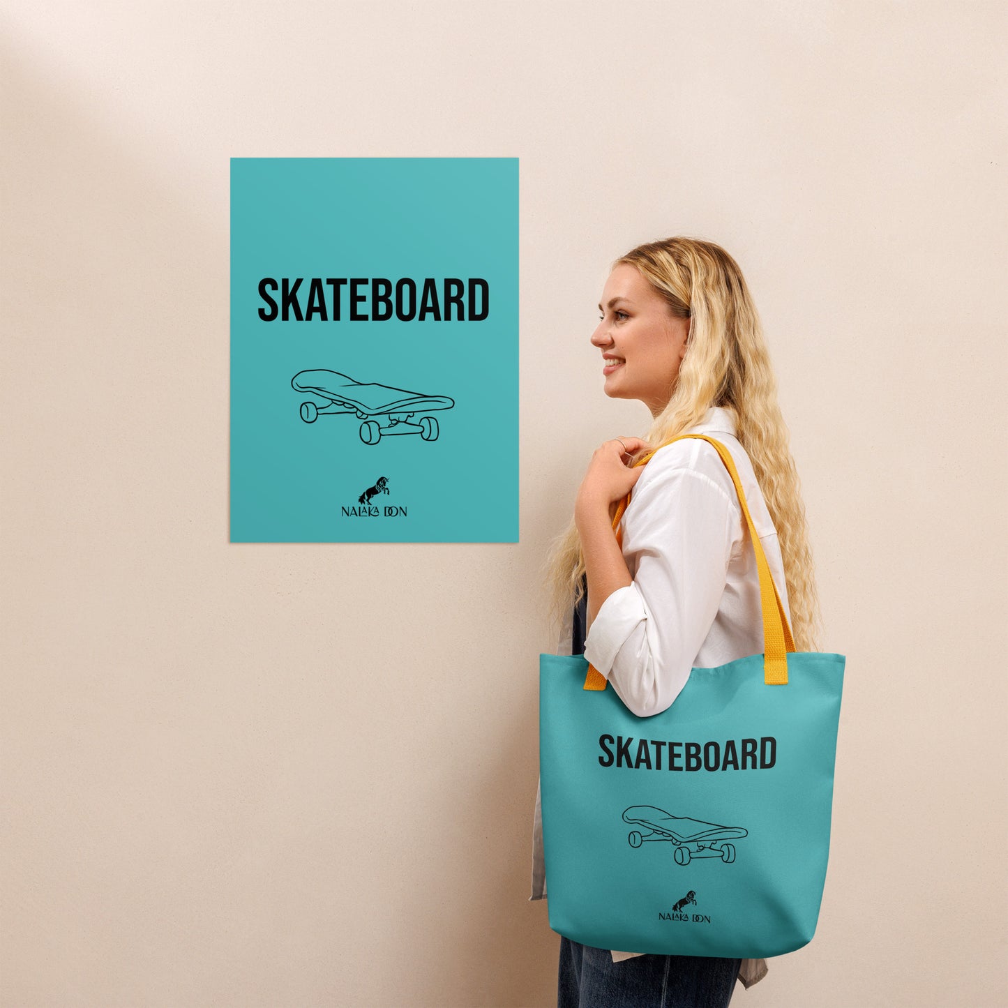 Skateboard - AOP Tote Bag