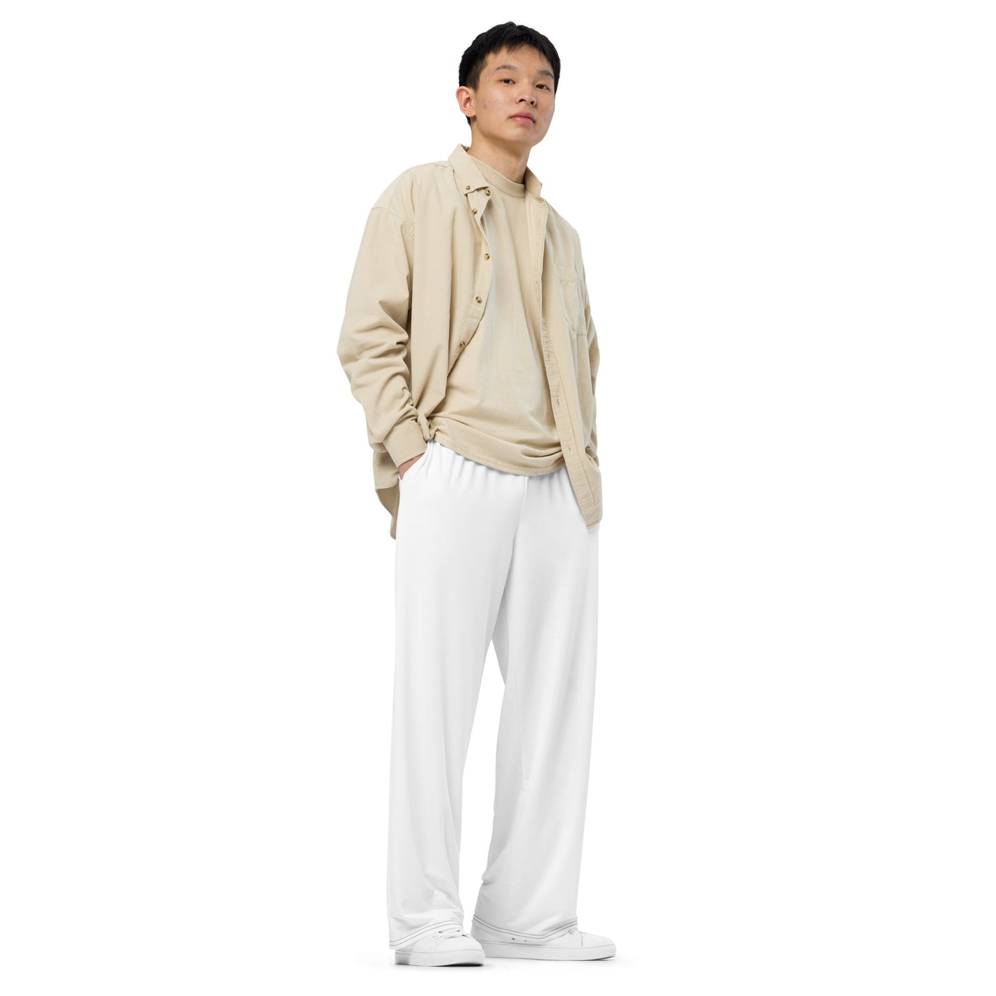 All-over print unisex wide-leg pants