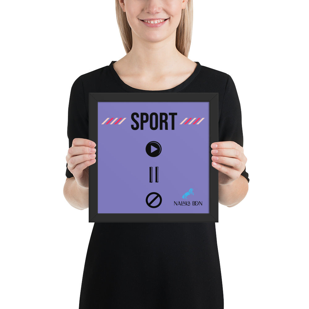 Sport - Unique Framed Poster