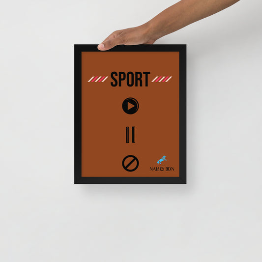 Sport - Unique Framed Poster