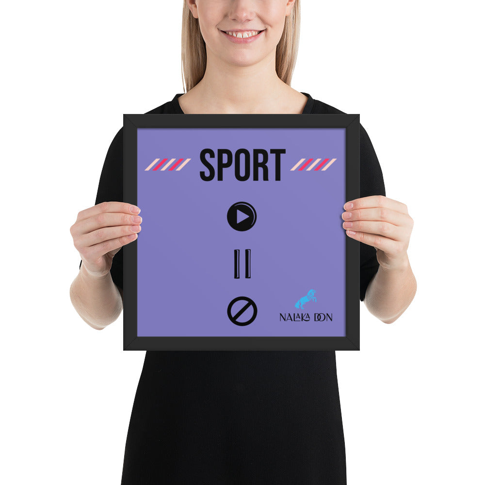 Sport - Unique Framed Poster