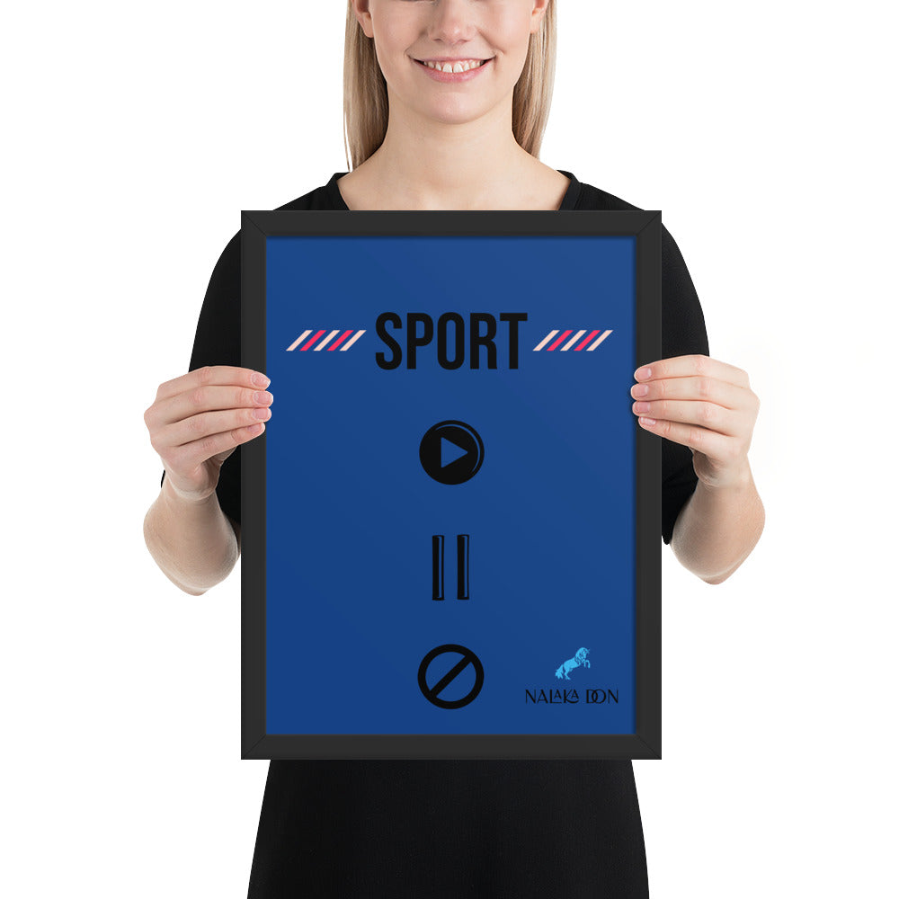 Sport - Unique Framed Poster