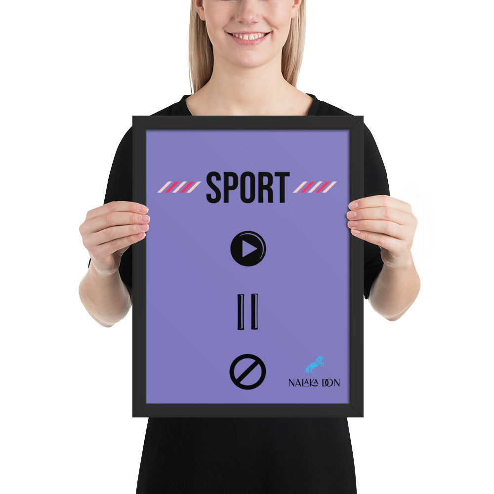 Sport - Unique Framed Poster