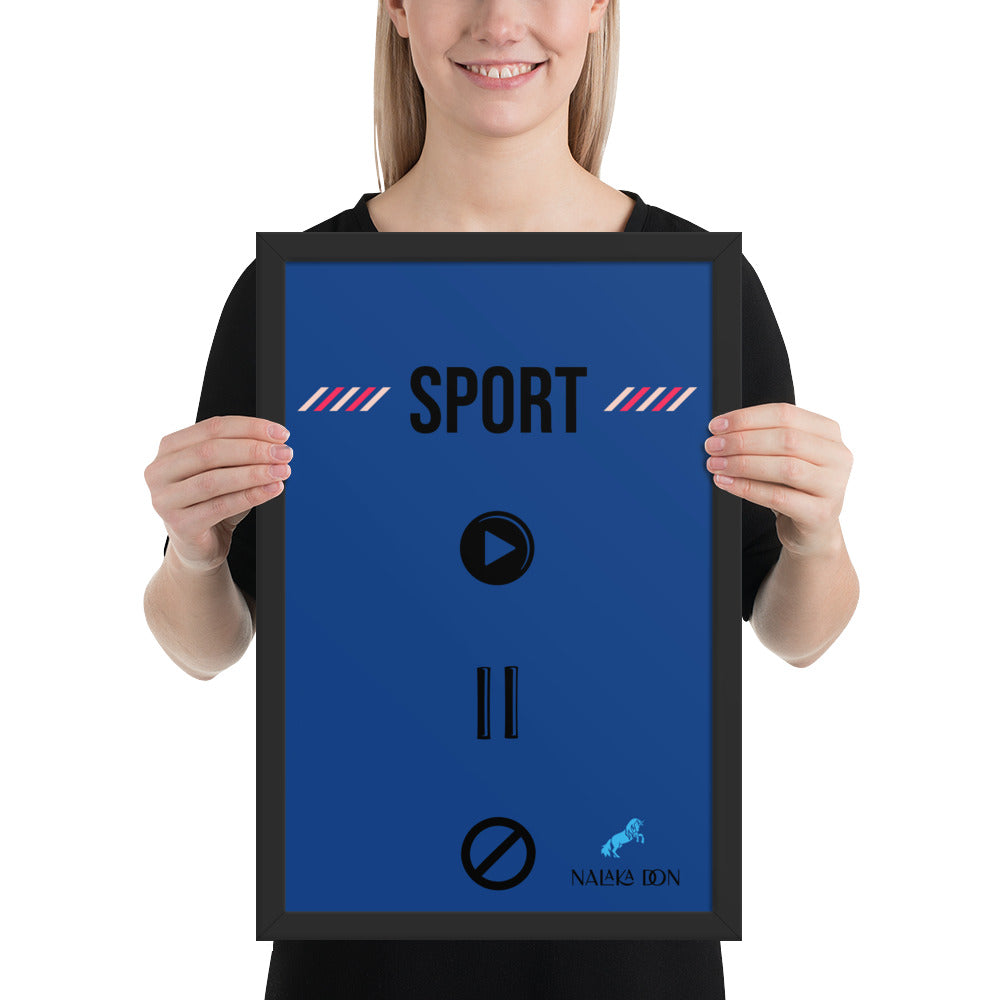 Sport - Unique Framed Poster