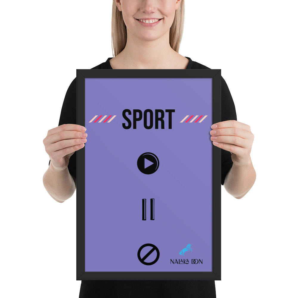 Sport - Unique Framed Poster