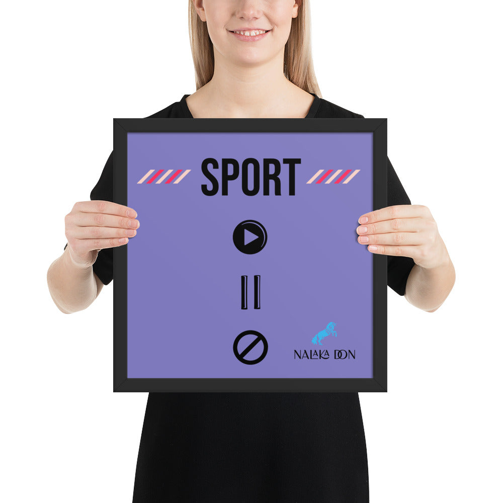 Sport - Unique Framed Poster