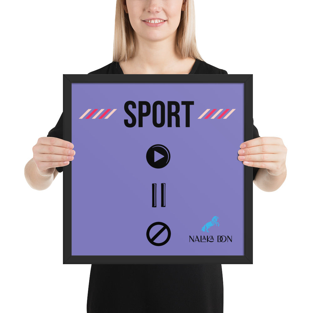 Sport - Unique Framed Poster