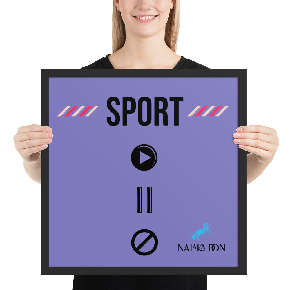 Sport - Unique Framed Poster
