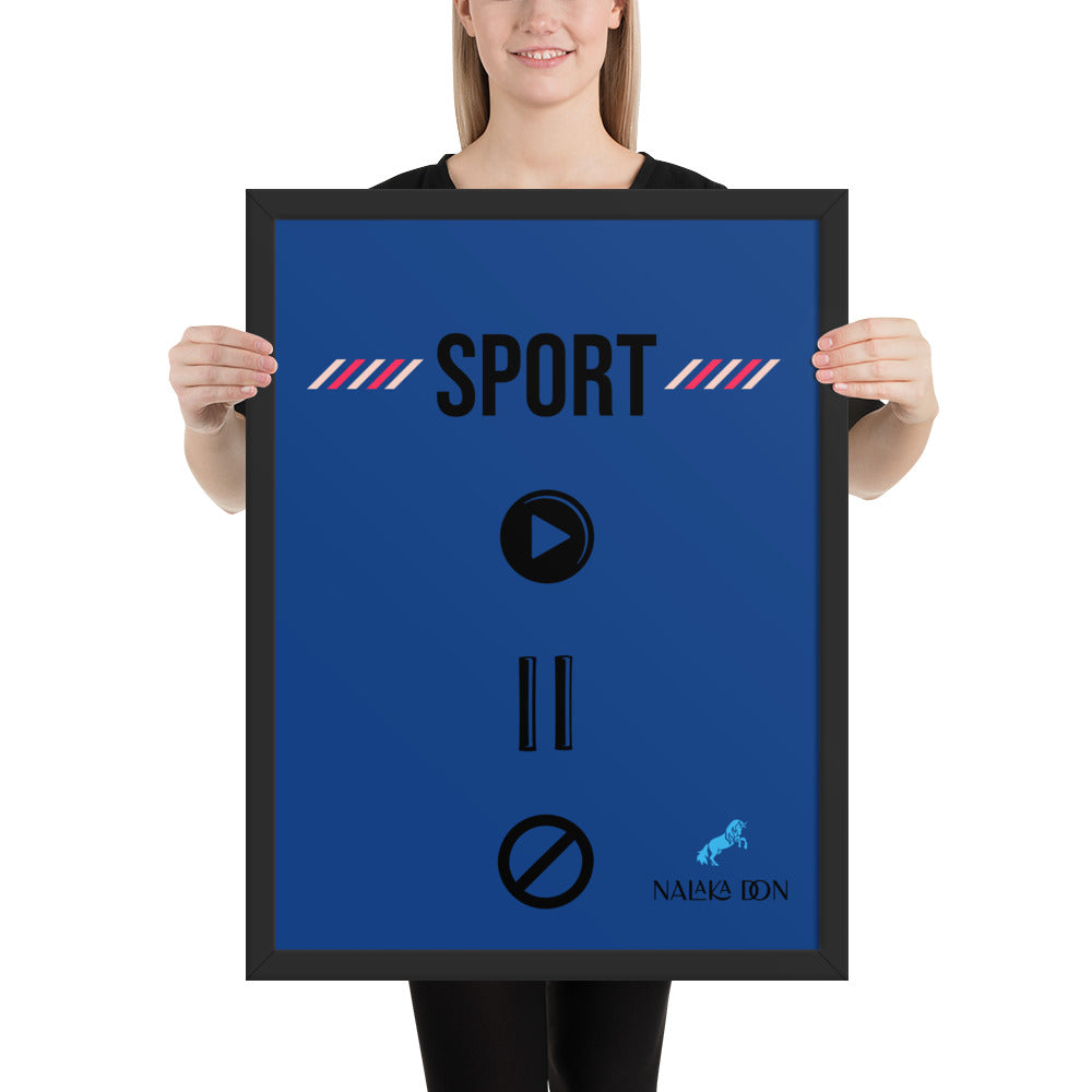 Sport - Unique Framed Poster