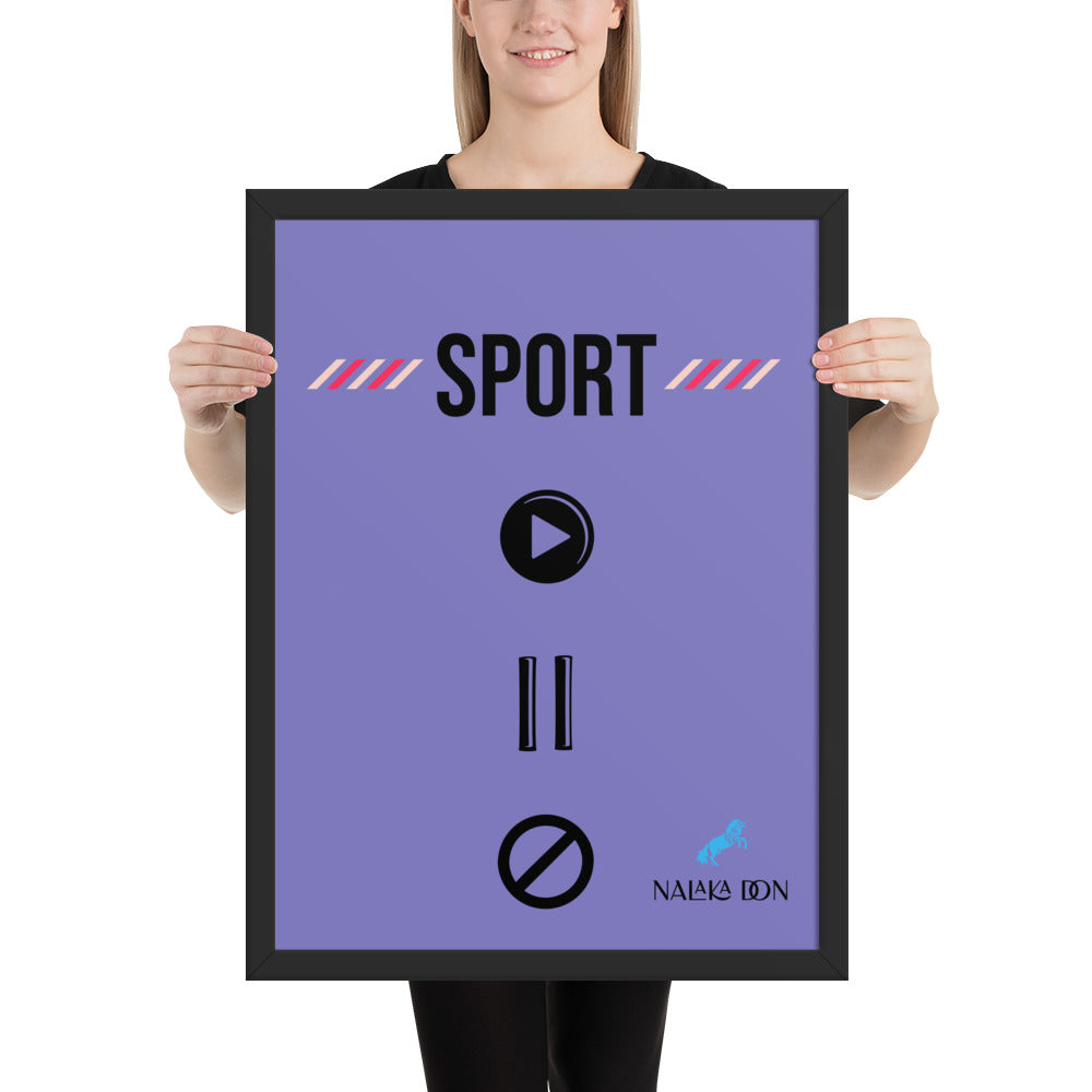 Sport - Unique Framed Poster