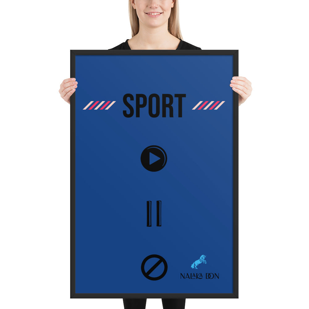 Sport - Unique Framed Poster