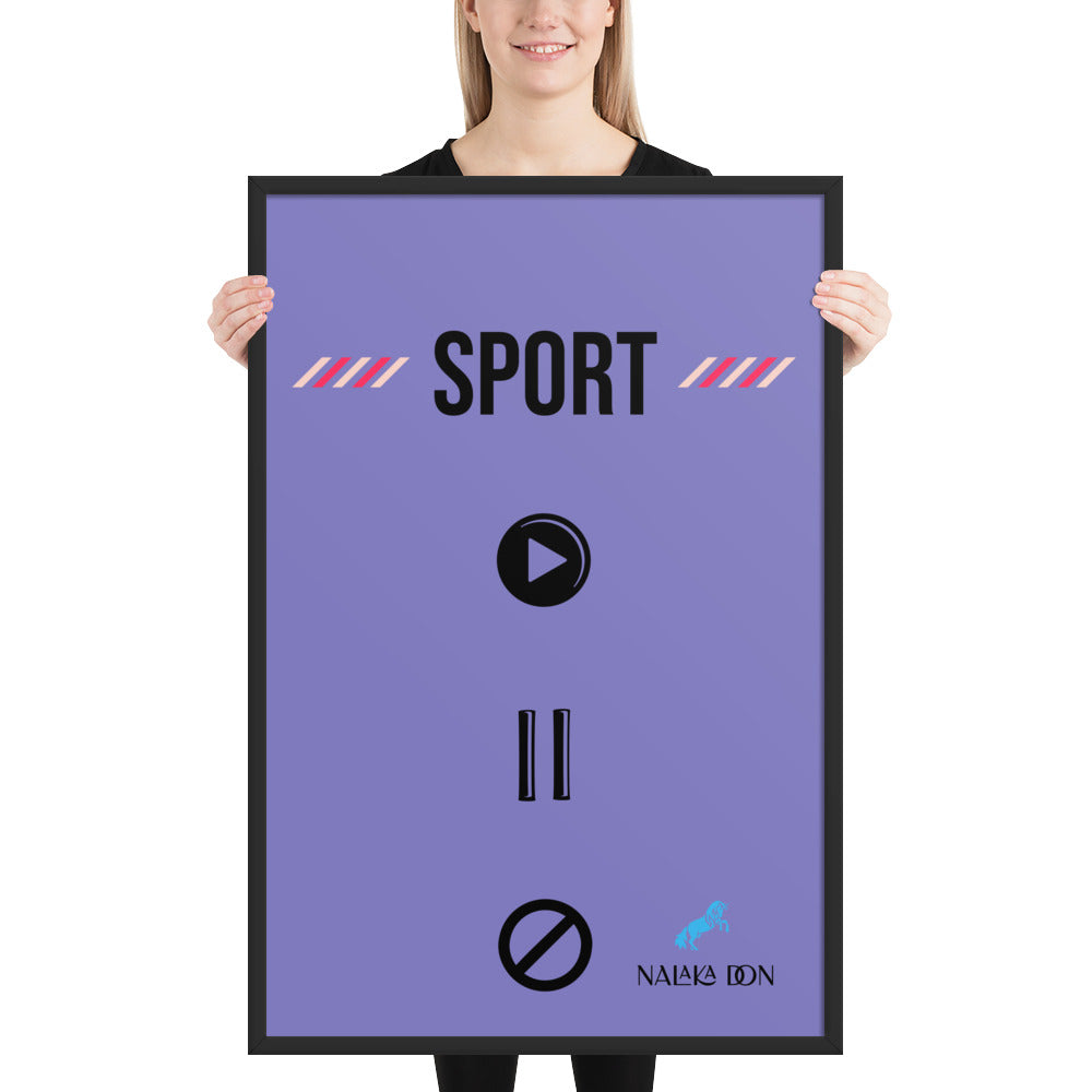 Sport - Unique Framed Poster