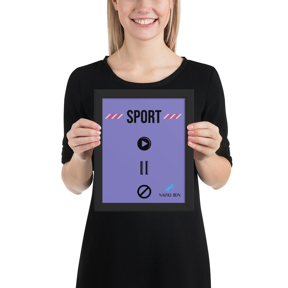 Sport - Unique Framed Poster