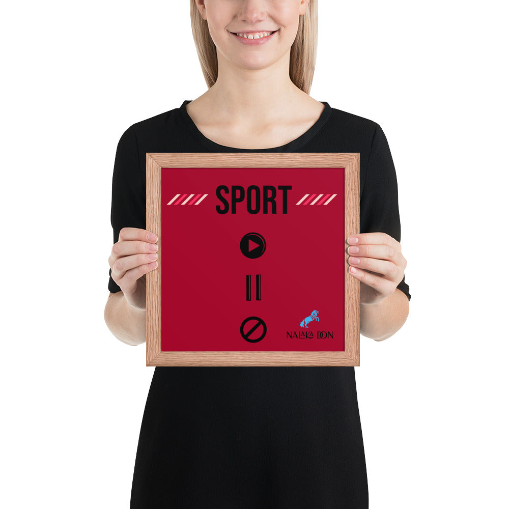 Sport - Unique Framed Poster