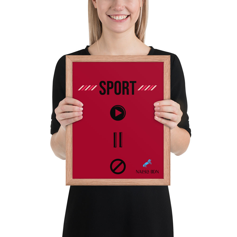 Sport - Unique Framed Poster