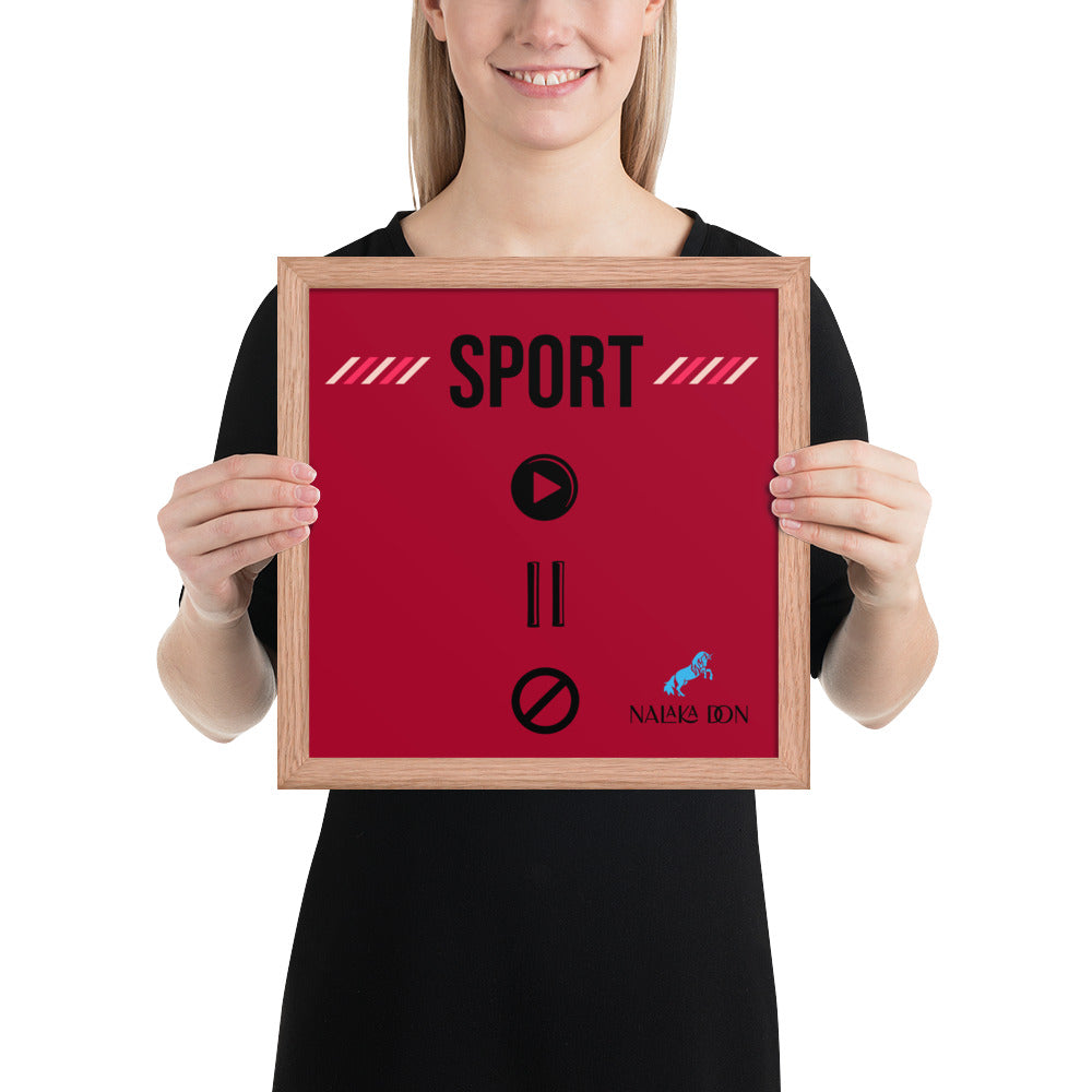 Sport - Unique Framed Poster