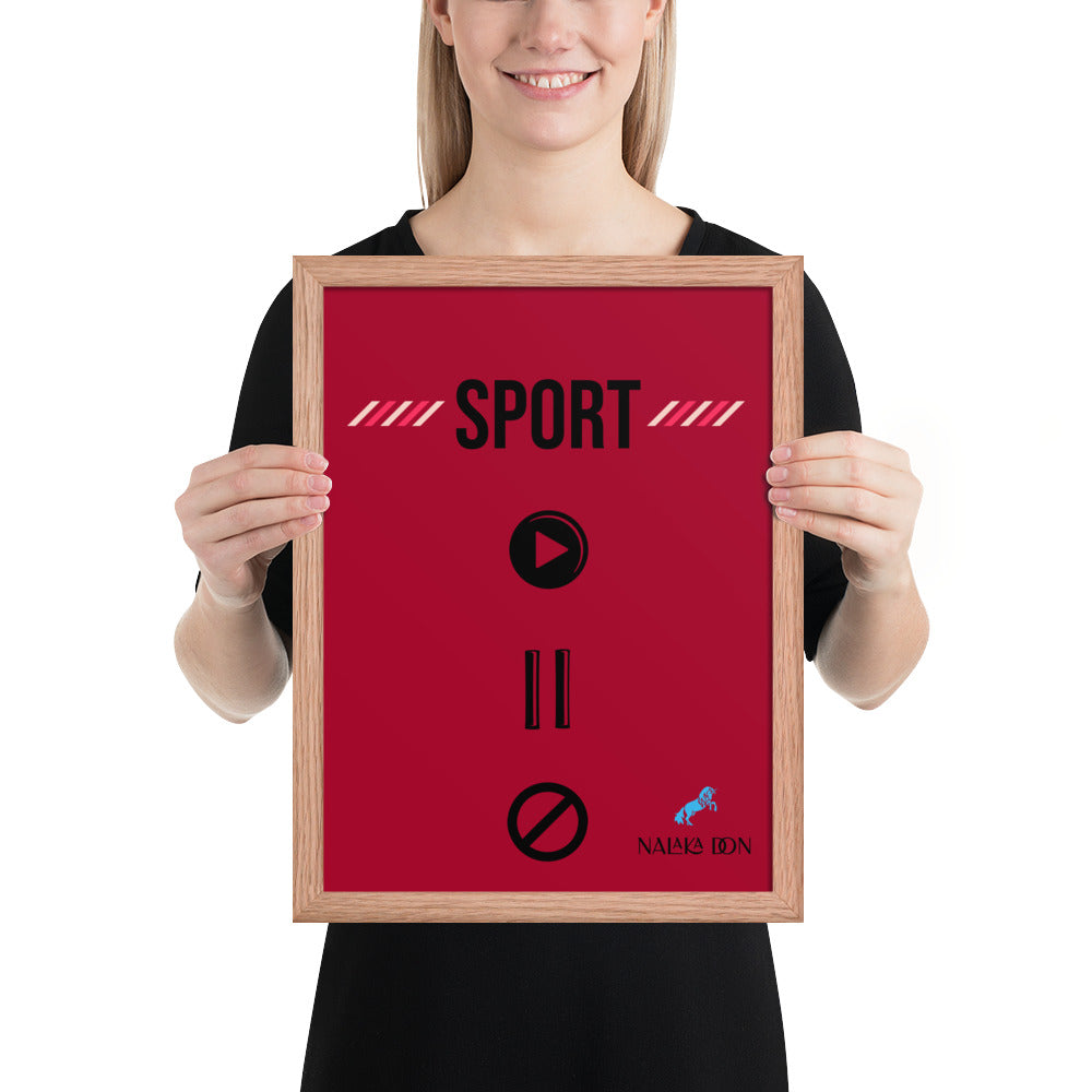 Sport - Unique Framed Poster