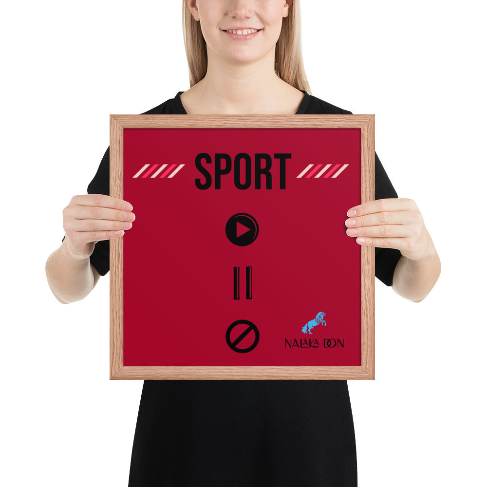 Sport - Unique Framed Poster