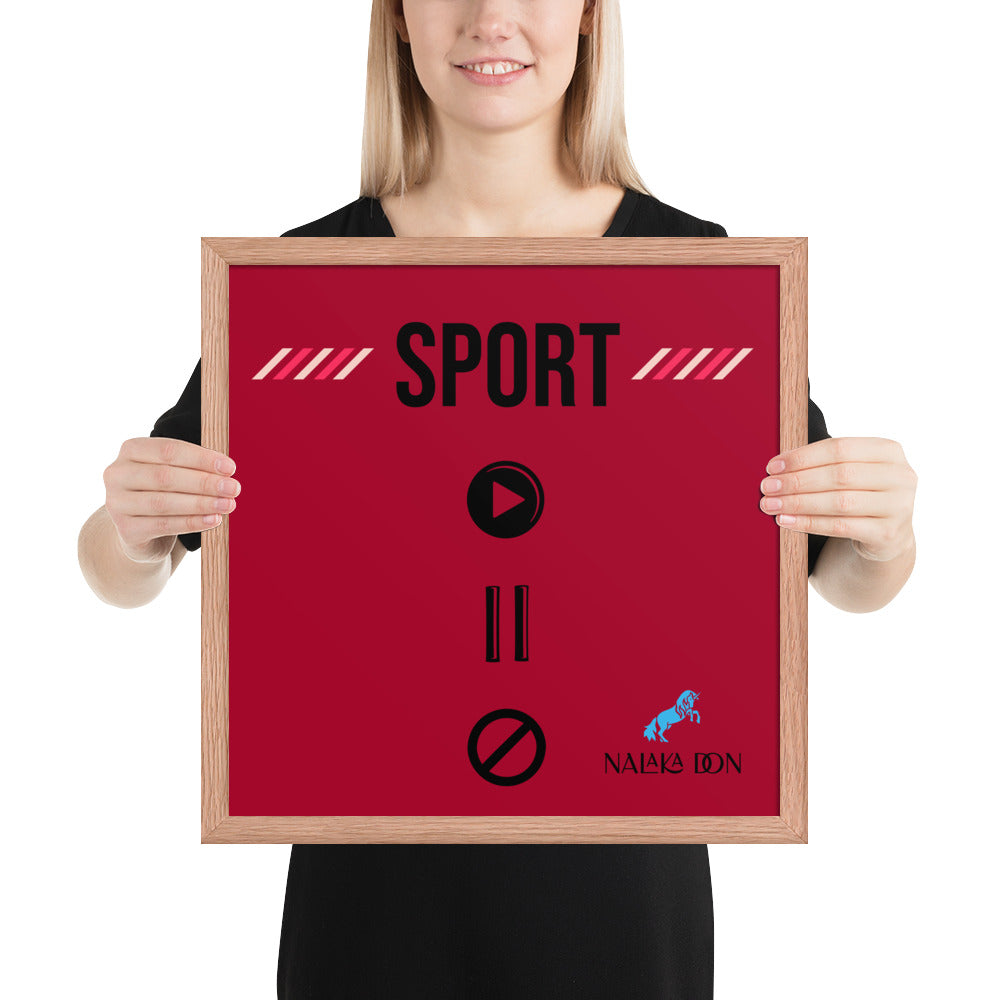 Sport - Unique Framed Poster
