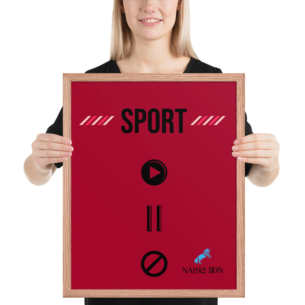 Sport - Unique Framed Poster