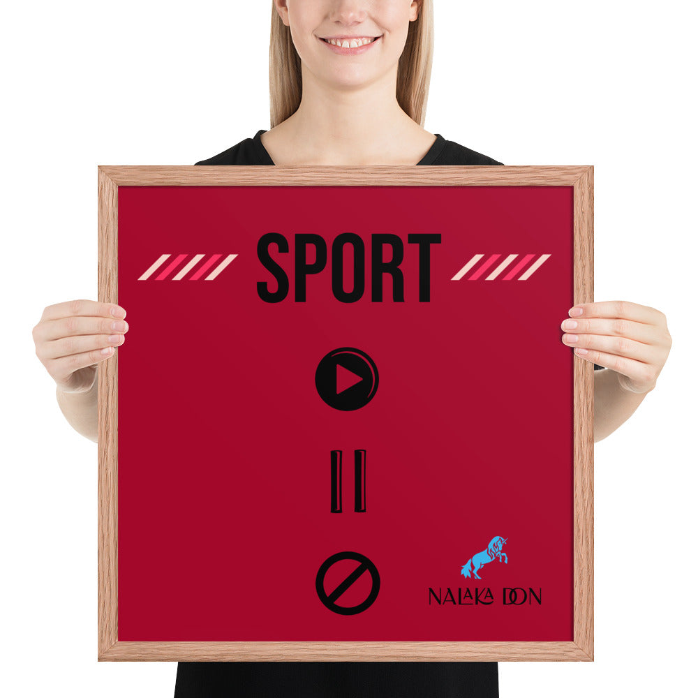 Sport - Unique Framed Poster