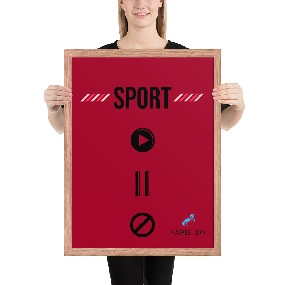Sport - Unique Framed Poster