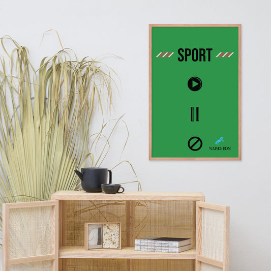 Sport - Unique Framed Poster