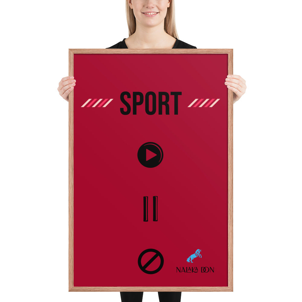 Sport - Unique Framed Poster