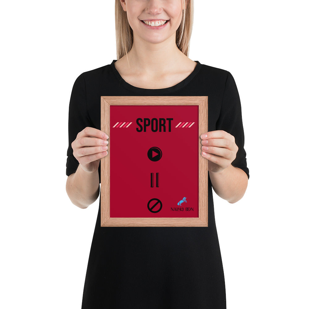 Sport - Unique Framed Poster