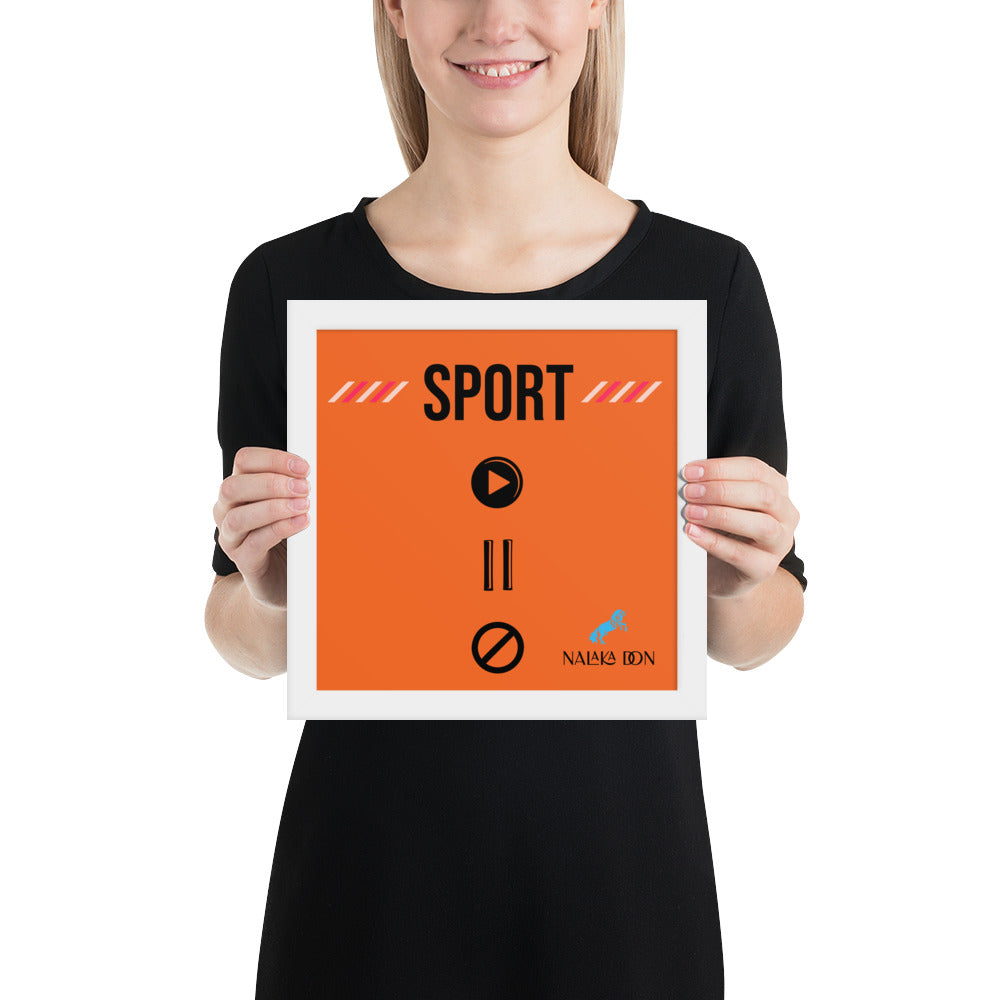 Sport - Unique Framed Poster