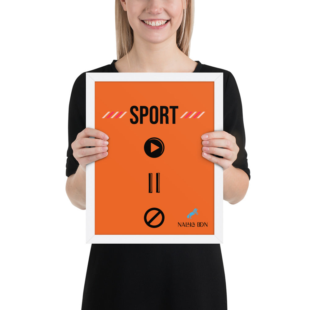 Sport - Unique Framed Poster