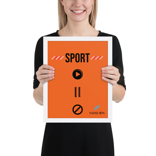 Sport - Unique Framed Poster