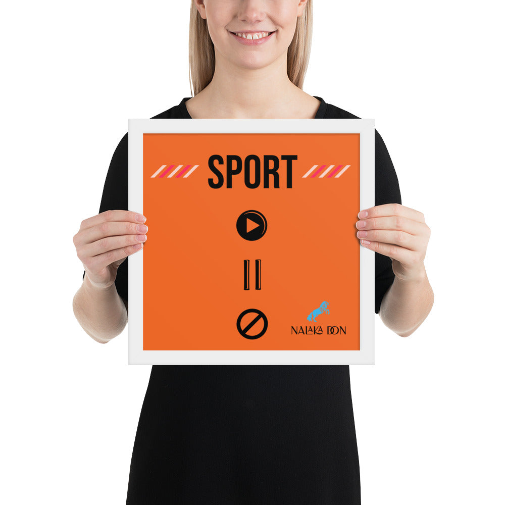 Sport - Unique Framed Poster