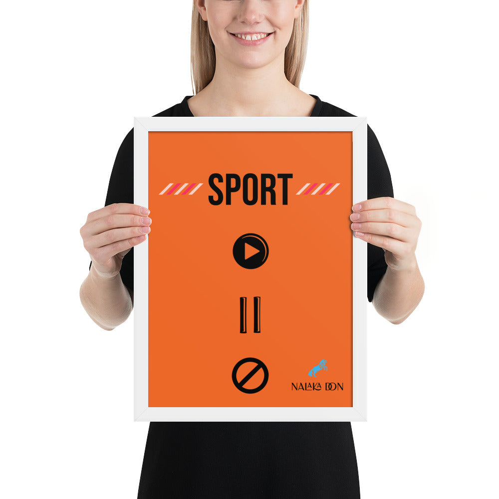 Sport - Unique Framed Poster