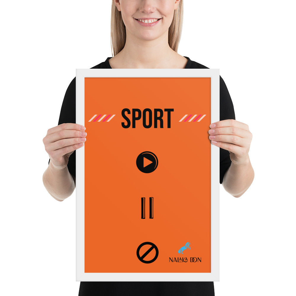 Sport - Unique Framed Poster