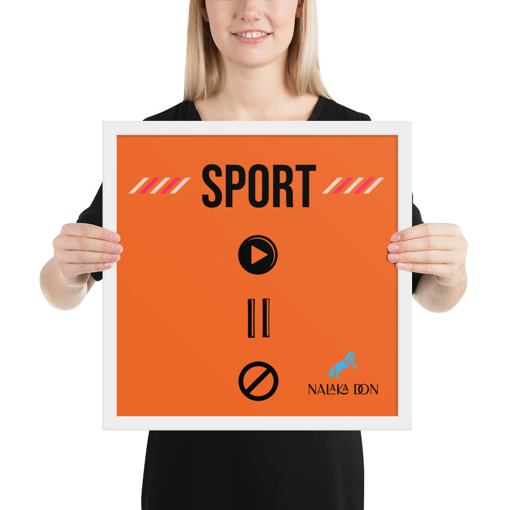 Sport - Unique Framed Poster