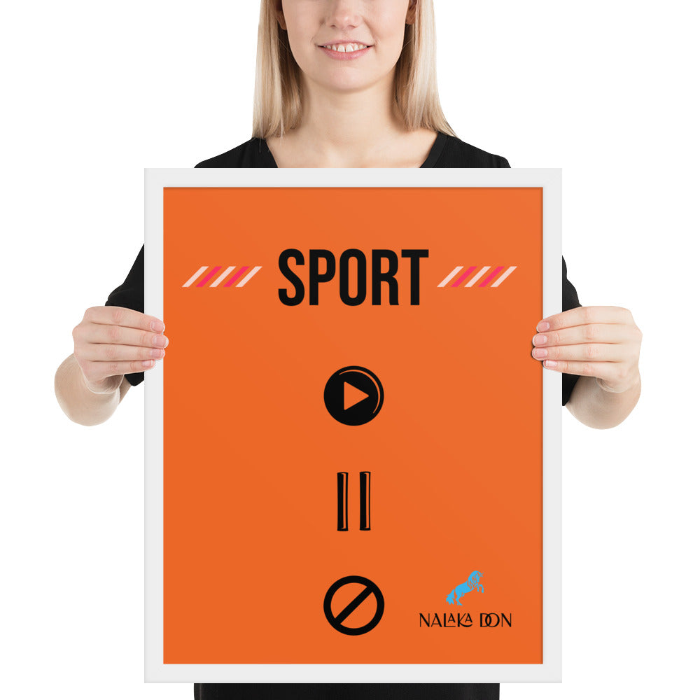 Sport - Unique Framed Poster