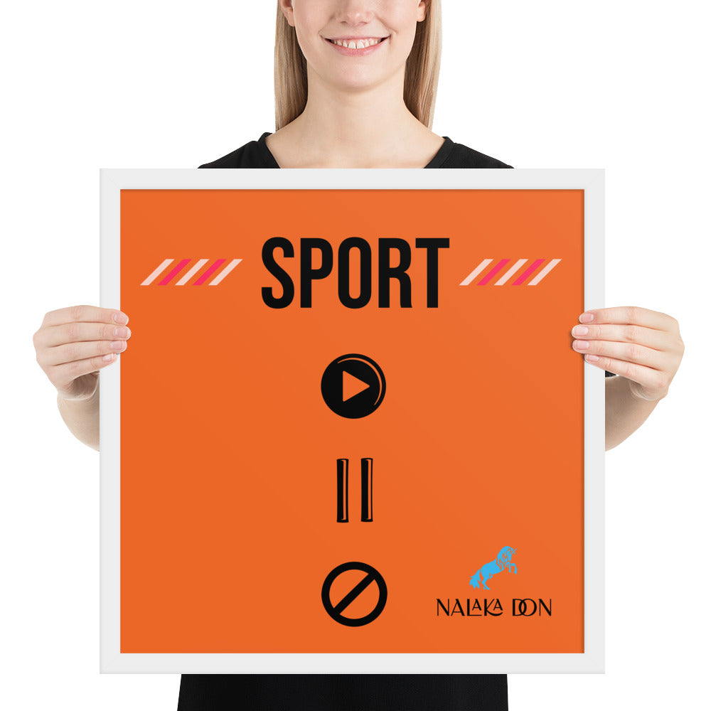 Sport - Unique Framed Poster