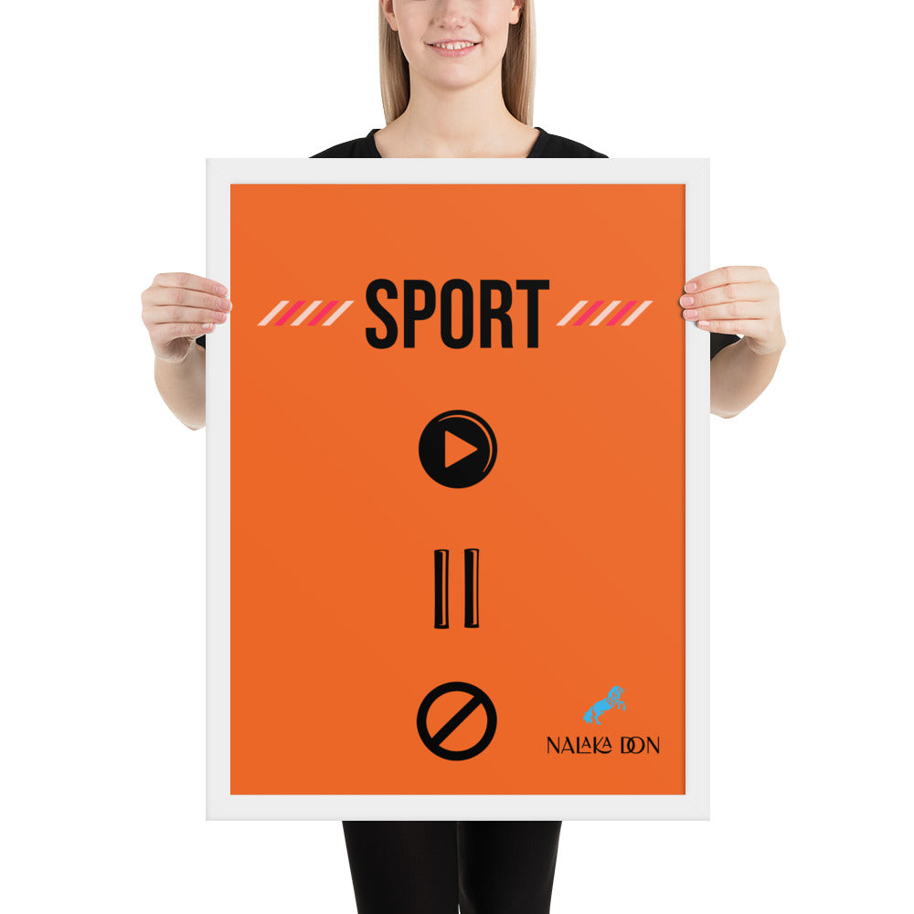 Sport - Unique Framed Poster