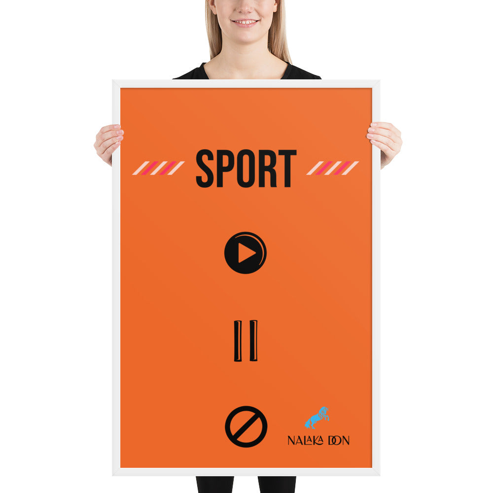 Sport - Unique Framed Poster