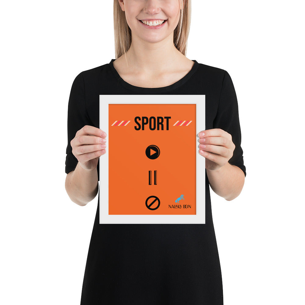 Sport - Unique Framed Poster