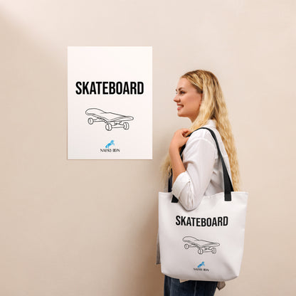 Skateboard - AOP Tote Bag