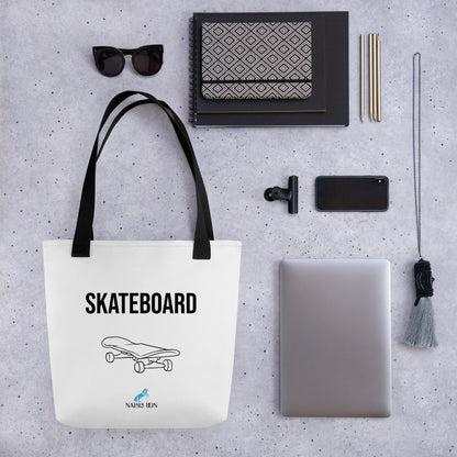 Skateboard - AOP Tote Bag