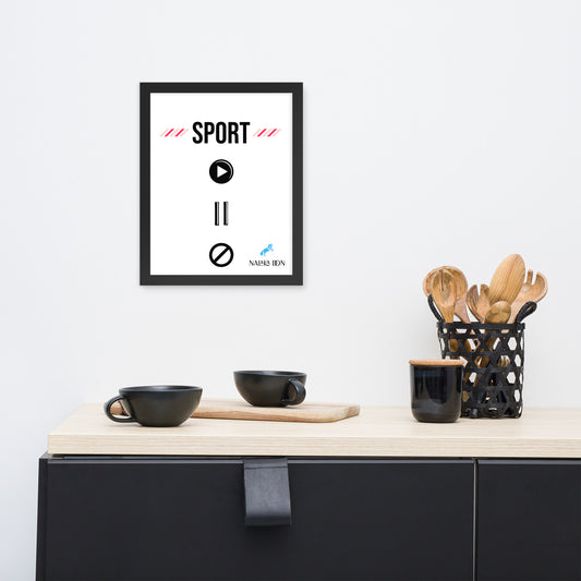 Sport - Unique Framed Poster