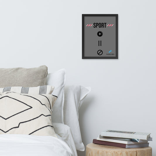 Sport - Unique Framed Poster
