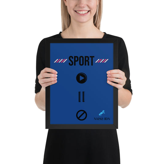 Sport - Unique Framed Poster