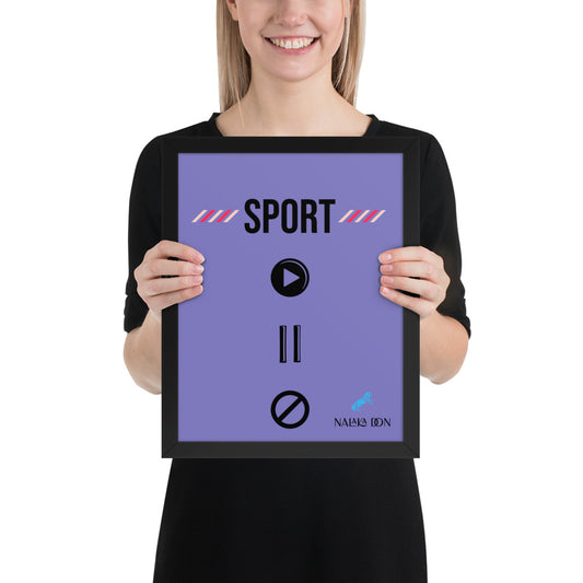 Sport - Unique Framed Poster