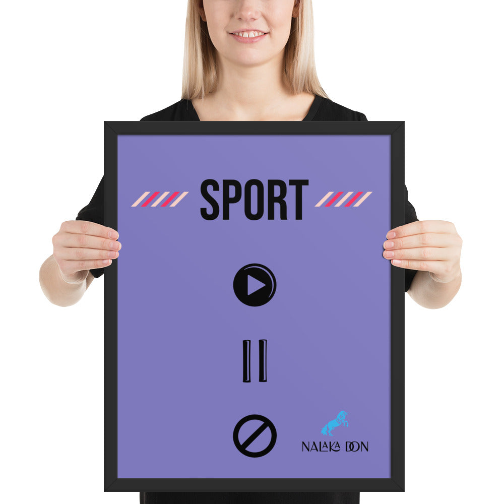 Sport - Unique Framed Poster